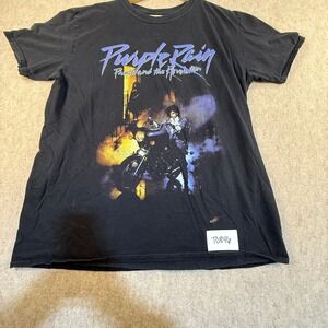 Prince Purple Rain Graphic T-Shirt Black Band Tee Prince and the Revolution